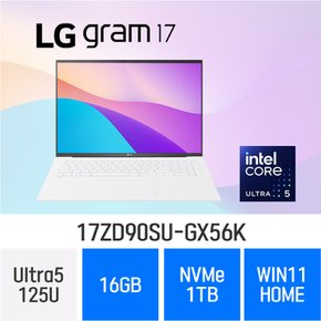LG전자 2024 그램17 17ZD90SU-GX56K - 램 16GB/NVMe 1TB / 윈도우11홈