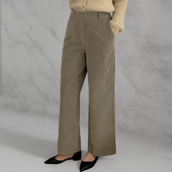 신세계라이브쇼핑 [옷자락] 여성 코듀로이 뒷밴드 겨울 기모 신축성 와이드 팬츠