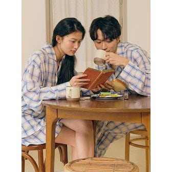 울랄라 [SET] 후즈 긴팔 페어 커플 파자마(2ea)