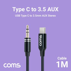 USB 3.1 Type C to ST 3.5mm AUX Black 1M GS112