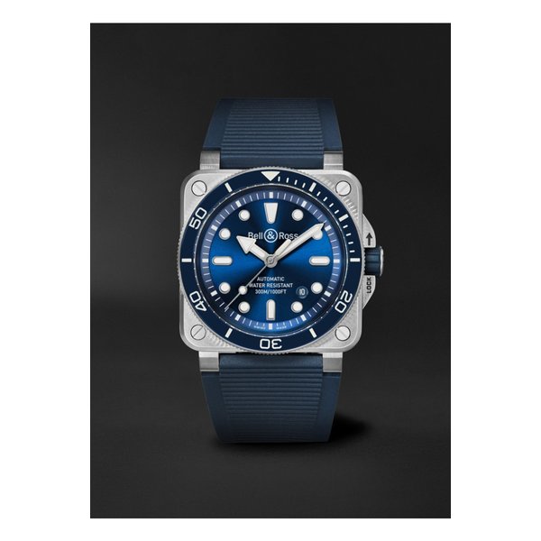 벨앤로스 BR-03 다이버 오토매틱 스테인리스 스틸 고무 42mm 시계 46376663162921249