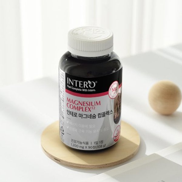 마그네슘 컴플렉스 440mg 90정 X 2병 (6개월분) 영양제 보충용 눈떨림 근육
