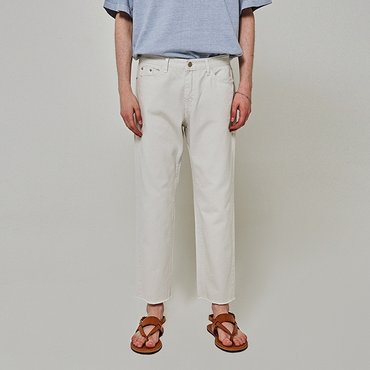 얀13 OVER STRAIGHT COTTON PANTS_LIGHT GRAY