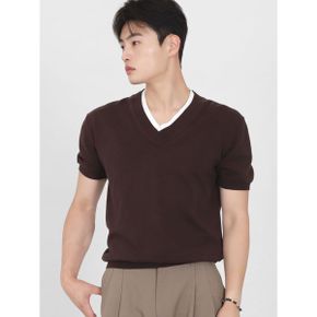 남자 브이넥 배색 반팔니트 SOCET004_P431788987