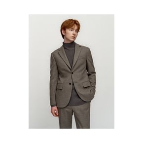 Wool Two-button Set-up Jacket_Grey