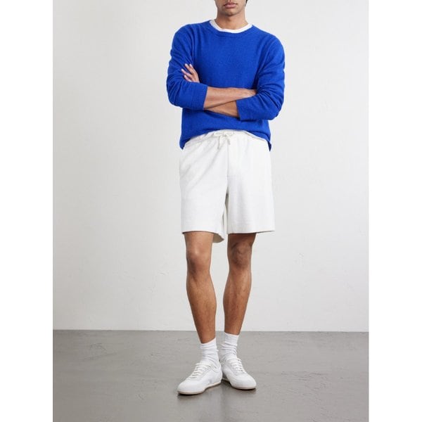 미스터 피 스트레이트 레그 코튼 실크 블렌드 테리 쇼츠 46376663163009187