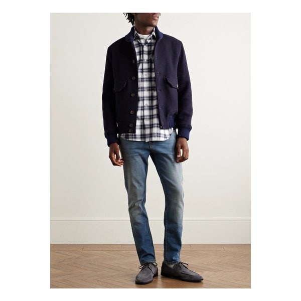 체크 코튼 리오셀 혼방 플란넬 셔츠 블루 46376663162880378