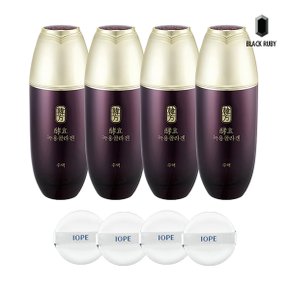 수려한 효 녹용콜라겐 수액 140ml x4 + 아이오페 퍼프 4매