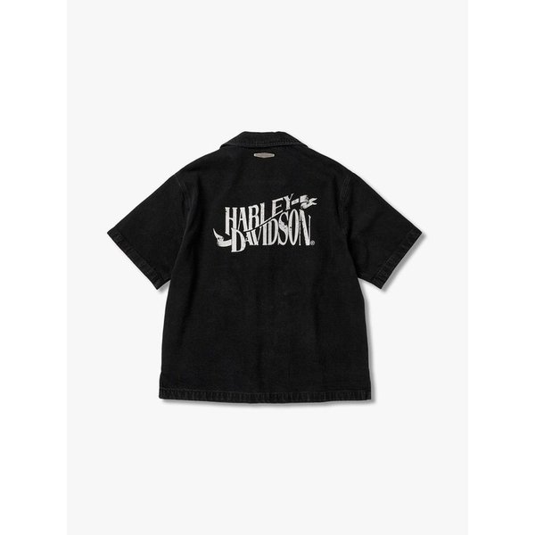 데님 워크 셋업 셔츠 블랙 HH16110050