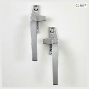 샤시 손잡이2 왼쪽형 아연 합금 여닫이 창문 창호 잠금 핸들 방범 손잡이 교체용 좌측 개폐 셀프 설치 수리