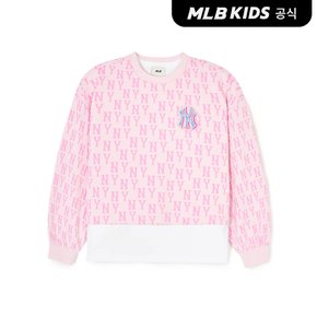 (공식)24SS 모노티브 여아 맨투맨 NY (L.Pink) 7FMTMT241-50PKL