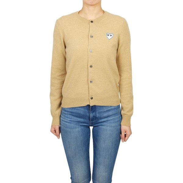 꼼데가르송 화이트와펜 여성 가디건 AZ N065 051 2