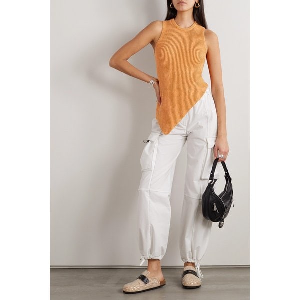 어시메트릭 리브 코튼 캐시미어 블렌드 탱크톱 1647597303077796