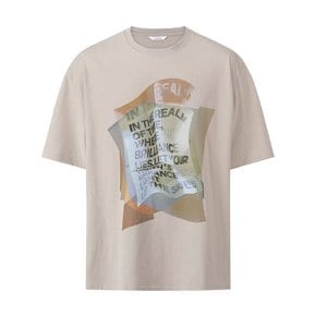 남성 시즈널 그래픽 티셔츠 BEIGE