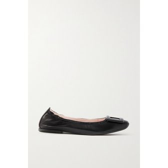 로저비비에 비브 포켓트 가죽 발레리나 플랫 블랙 1647597309740481