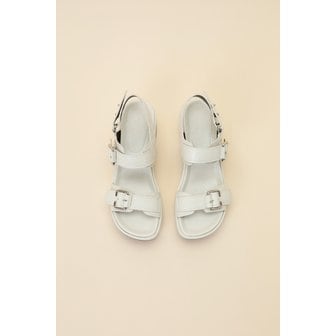 슈콤마보니 Buckle wedge sandal(ivory)  DG2AM24033IVY