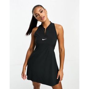 4729894 Nike Training Tennis Dri-Fit Club dress in black