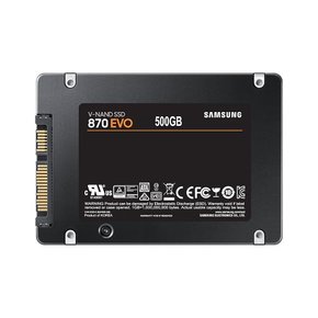 [s] 870 EVO 500GB SATA3 TLC 2.5인치 SSD MZ-77E500B/KR 공식인증 (정품)