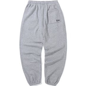 CU CLASSIC LOGO LOOSE-FIT FLEECE SWEATPANTS M그레이