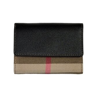 버버리 여성 반지갑 3단형 80840321 LANCA STER 블랙