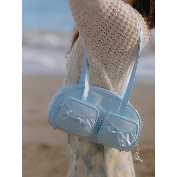 스프링 윈드 숄더백 (스카이 블루)
