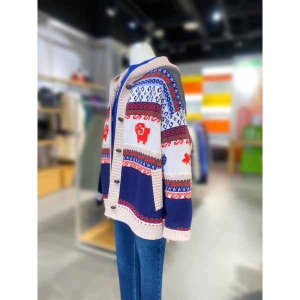 [여주점] 자카드 후드 니트 가디건 (BAKCA9561)