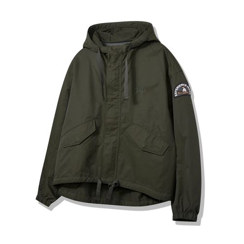 JP4JPU132 카키 25년 남녀공용 워싱 후드 롱 야상 점퍼 A3