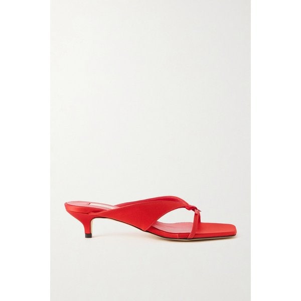 리본 장식 새틴 뮬 46376663162980146