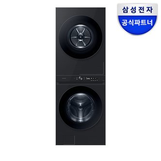 삼성 전자 비스포크 그랑데AI 원바디 TOP-FIT(21kg+20kg) WF2120HDVVC 블랙캐비어