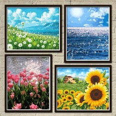  DIY 명화그리기  그림 액자 팝아트 유화 퍼즐 십자수