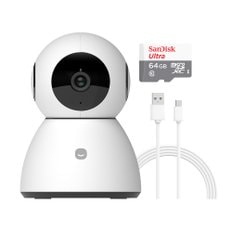 (세트)스마트 CCTV 홈카메라 500만 화소 5MP PRO+ G2 & 3m케이블 & 64G SD카드