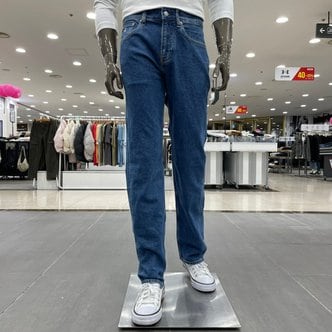 Calvin Klein 남성 블루 90S 스트레이트핏 데님 팬츠 J325328-1A4