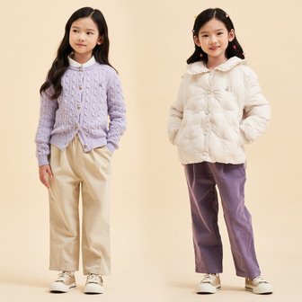 빈폴키즈 [30%OFF][BEANPOLE KIDS] 23FW 여아 벨벳틴 팬츠 (2종 택1)