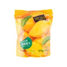  베트남산 냉동 하프컷 망고 1kg 봉