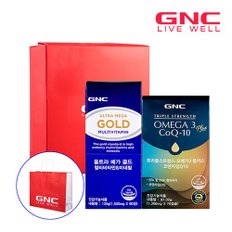 GNC 프리미엄 건강세트 [울트라메가골드 + 트리플스트렝스 오메가3 코엔자임 Q10]+쇼핑백