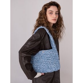 No.180 / Denim Crochet Shoulder Bag _ 진청, 연청, 흑청