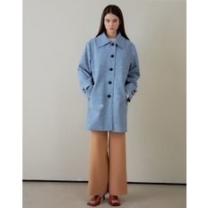 BELT LEATHER JACKET SKY BLUE벨트 레더 자켓 스카이블루
