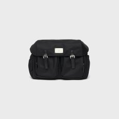 SYMBOL NYLON 2-POCKET CROSS BAG[BLACK]