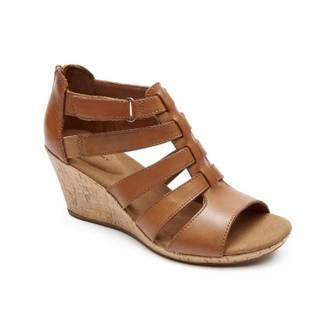 이스퀘어 5081114 Rockport Briah Gladiator Womens Cork Open-Toe Wedge Heels