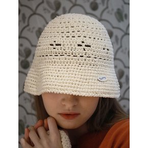 No.52 / Lily Bucket Hat (릴리 버킷햇 크로쉐 니트모자)