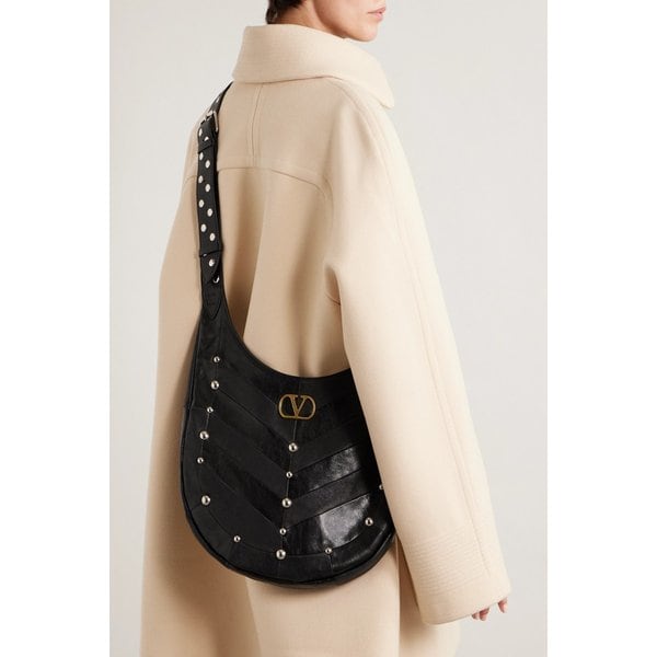 스터드 장식 가죽 숄더백 46376663162910210