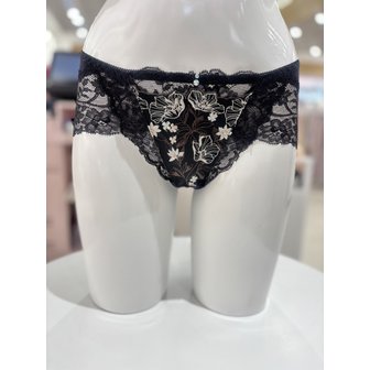 비너스 [여주점] 와코루 살루트 튤레이스 백레이스 망사 팬티 [DPT0438A] BK