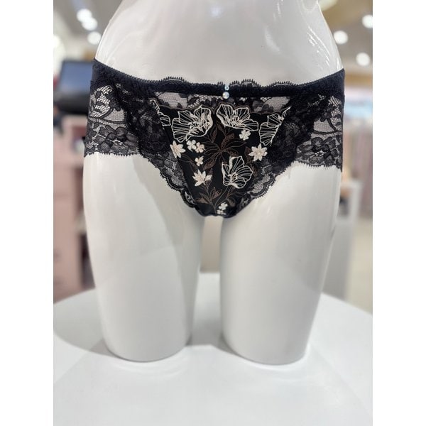 [여주점] 와코루 살루트 튤레이스 백레이스 망사 팬티 [DPT0438A] BK