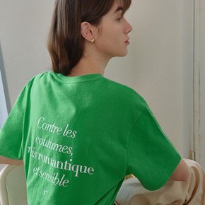 MAISON DE ROLA LOOSE FIT T-SHIRTS GREEN