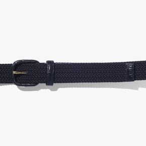 ANDERSONS 앤더슨즈 블랙 크로크다일 우븐 벨트 ELASTIC WOVEN BELT 3cm (CROCODILE) BLACK