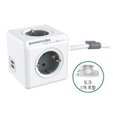 천하)파워멀티탭파워큐브 익스텐디드 USB(1454W/3m)-1454W/3m