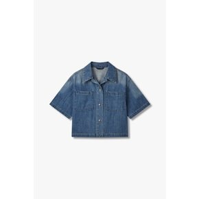 [지컷25S/S]스냅 버튼 투 포켓 데님 셔츠(7255255102)