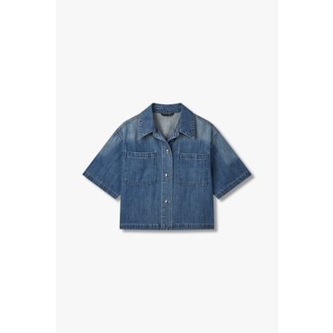 GCUT [지컷25S/S]스냅 버튼 투 포켓 데님 셔츠(7255255102)