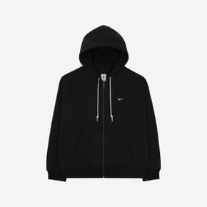 나이키 NRG 솔로 스우시 풀 집업 후드 블랙 - 아시아 Nike NRG Solo Swoosh Full Zip Hoodie Bla