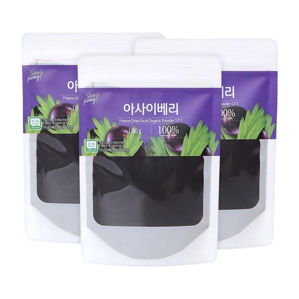 성풍 유기농 12배 아사이베리 100g X 3개